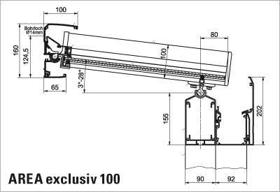 AREA Exclusiv 100 Wandanschluss