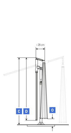 Technische Details des Ampelschirms Dacapo von May Bild1