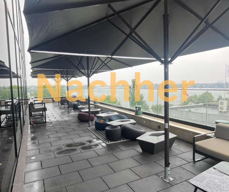 Hotel Schirme mit neuer Schirmhaube von Zschimmer