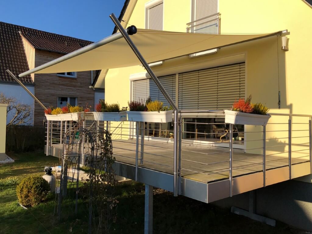 Sonnensegel aufrollbar  SHADE INOX von Shadesign online