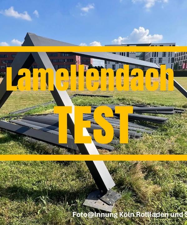 kollabiertes Lamellendach im Test der R+S Innung Köln