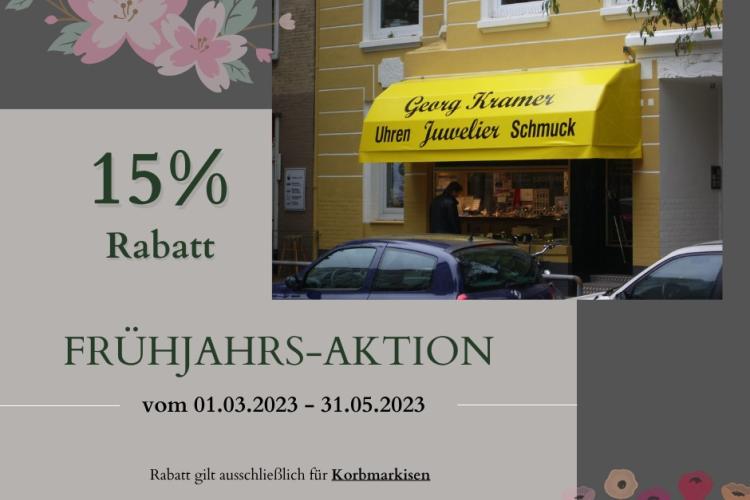 15% Rabatt auf Korbmarkisen