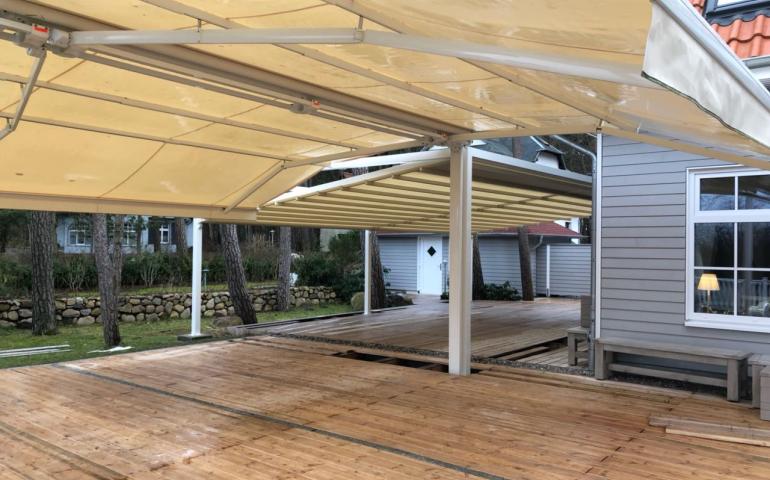 Zschimmer - Pergola Sunrain Q - Markise - Freistehend - Terrassenfaltdach