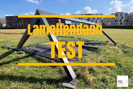 kollabiertes Lamellendach im Test der R+S Innung Köln