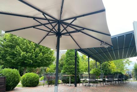 Albatros Schirm und Pergola Silver